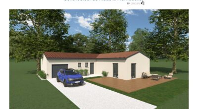 Projet de maison de plain-pied 82m², terrain : 600 m² à Valencin