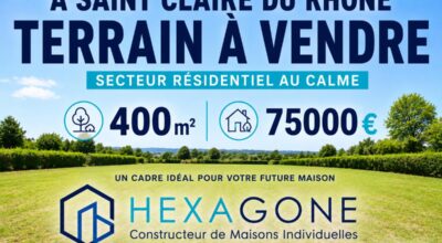 TERRAIN À VENDRE – SAINT-CLAIR-DU-RHÔNE