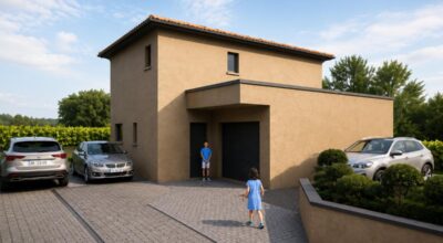 VIENNE – Projet maison 90 m² + garage 24 m² – Terrain 300 m² – Permis déjà accepté et purgé