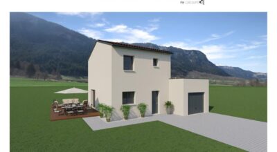 Saint-Clair-du-Rhône – Maison 90 m² + garage 18 m² – Terrain plat de 544 m²