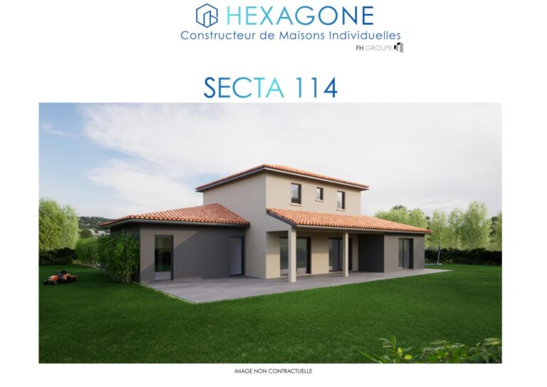 Maison 90 m² avec garage – Terrain de 451 m² – 205 000 € – FEURS (42) — Hexagone constructeur de maisons